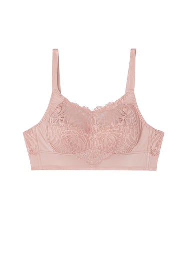 Soutien-gorge sans armatures grand maintien Vieux Rose