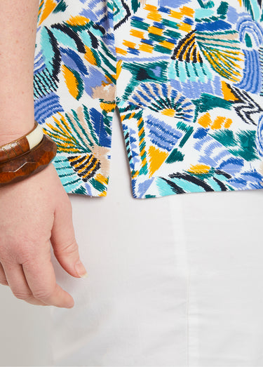 T-shirt long manches courtes Multicolore