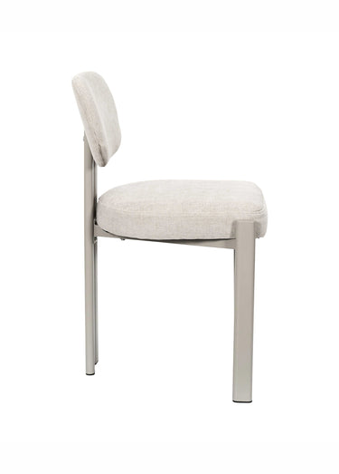 Set de 2 Chaises design chenille EMILIA Beige