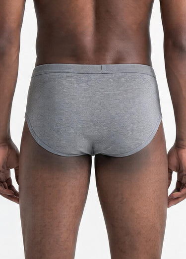 Slip ouvert taille haute, lot de 2 Gris Chine