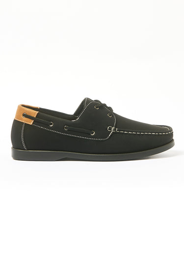 Chaussures bateau cuir Noir