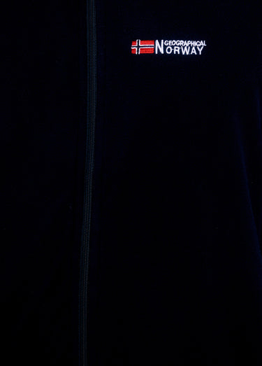 Veste polaire chaude avec col montant Marine