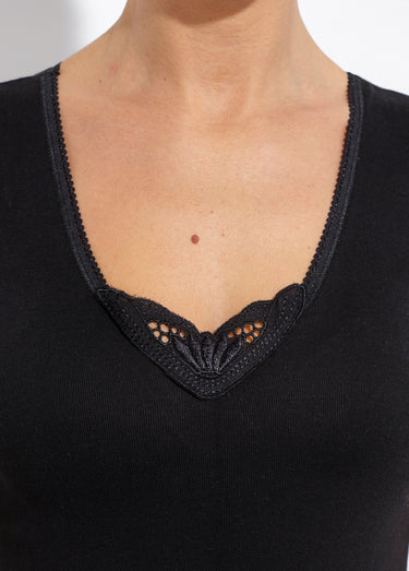 Maillot de corps manches courtes Coton noir