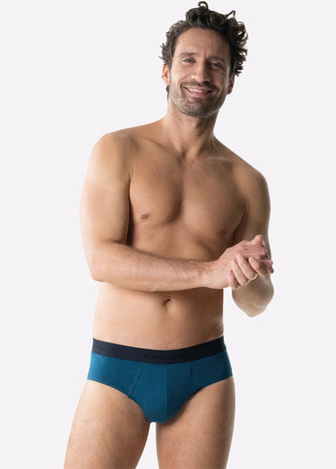 Slips assortis rayé et uni pour homme Mariniere/Bleu