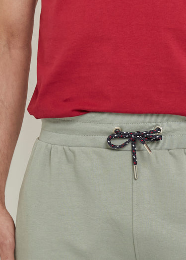 Short long en molleton ceinture élastiquée Olive
