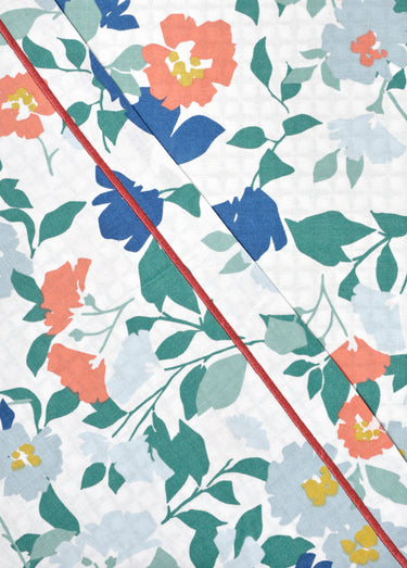 Parure de lit 3 pièces avec housse de couette, fleurettes Blanc