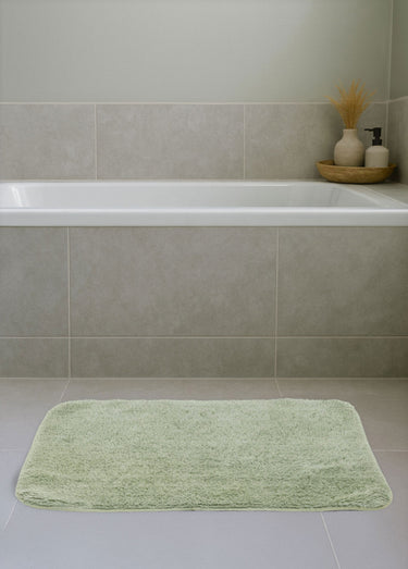 Tapis de salle de bain mèches courtes Sauge