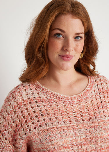 Pull ajouré col rond Tomette