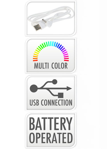 Diffuseur multi couleurs rechargeable USB Blanc