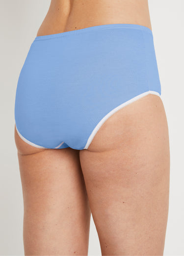 Culotte taille haute coton - lot de 6 Assortis bleu lot de 6