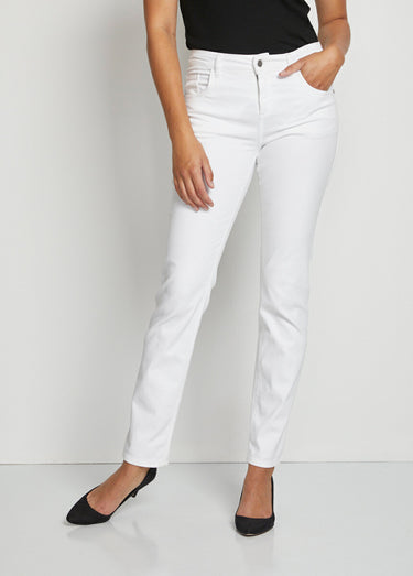 Le pantalon 5 poches brodé Blanc