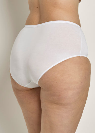 Culotte taille haute bi-extensible - lot de 4 Blanc Lot4