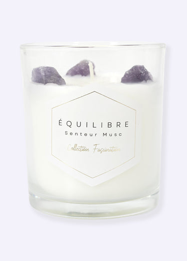 Grande bougie parfumée Pierres 10cm Musc