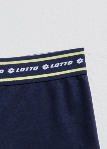Boxer uni avec ceinture contrastante Bleu
