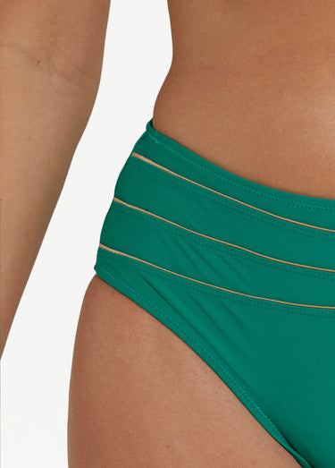 Maillot de bain 2 pièces, style épuré Vert