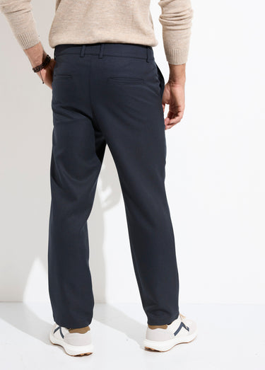 Pantalon coupe droite, style casual chic Marine