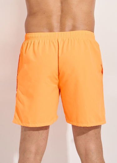Short de bain avec motif réactif à l'eau Orange