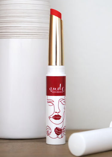 Rouge à lèvres vegan, fini brillant Rouge
