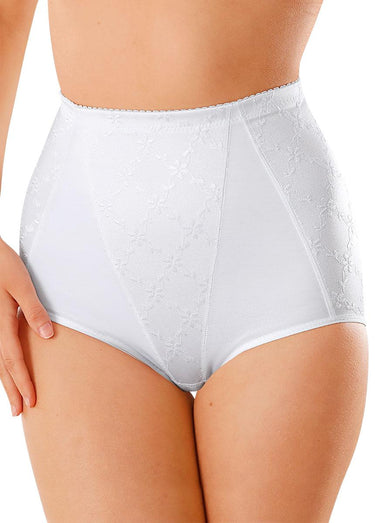 Gaine-culotte taille haute ventre plat Blanc