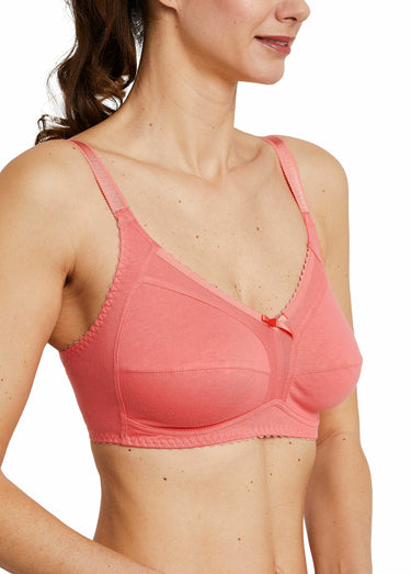 Soutien-gorge sans armatures coton stretch Peche
