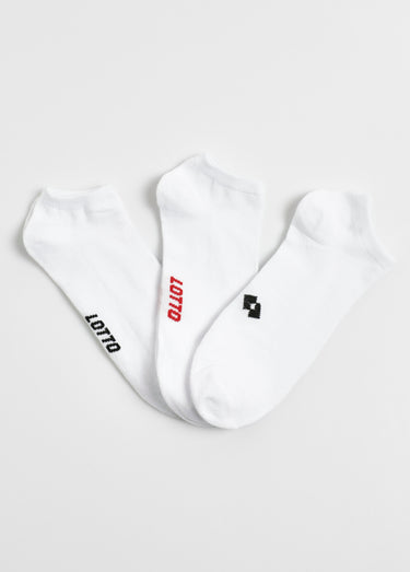 Lot de 3 Chaussettes basses Blanc