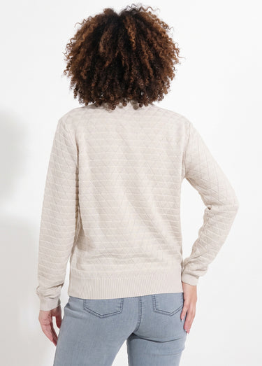 Gilet zippé esprit bomber maille brillante Beige