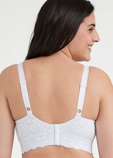 Soutien-gorge sans armatures dentelle, LACE DREAMS Blanc