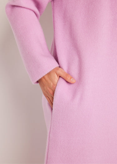 Peignoir zippé maille Courtelle® Lilas