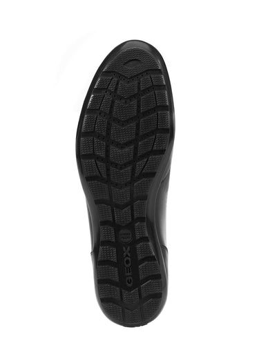 Derbys en cuir tendance à lacets Noir
