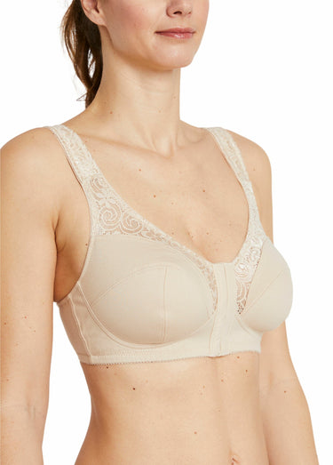 Soutien-gorge sans armatures ouvert devant Sable