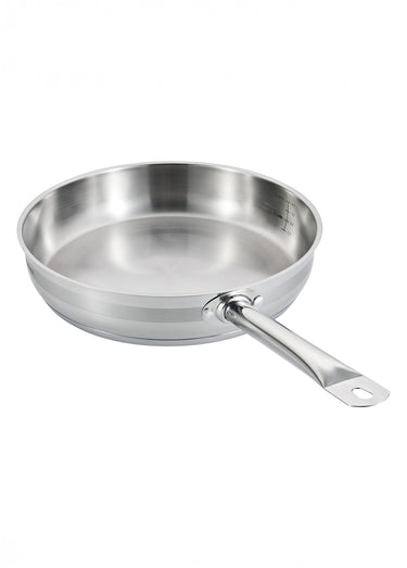 Poêle 32cm tous feux avec manche fixe Gris