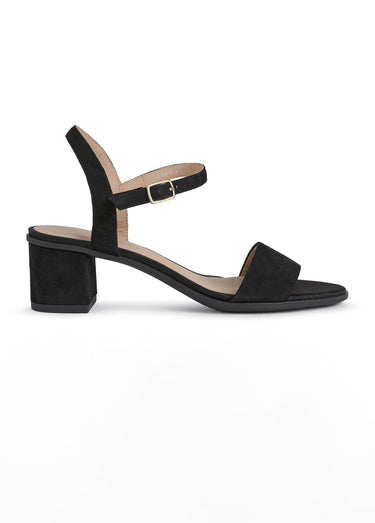 Sandales à talon large bride cheville Noir