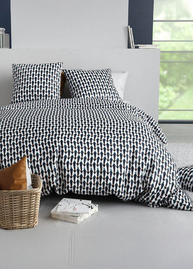 Parure de lit coton couette 2 pers, Geo Multico