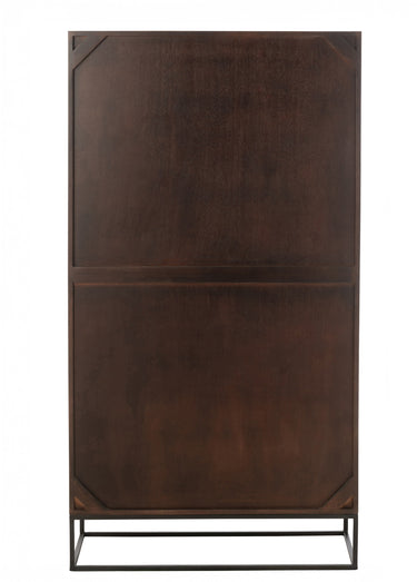 Etagère design arches, en manguier 1B Marron