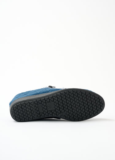 Chaussons montants zippés confortables Bleu