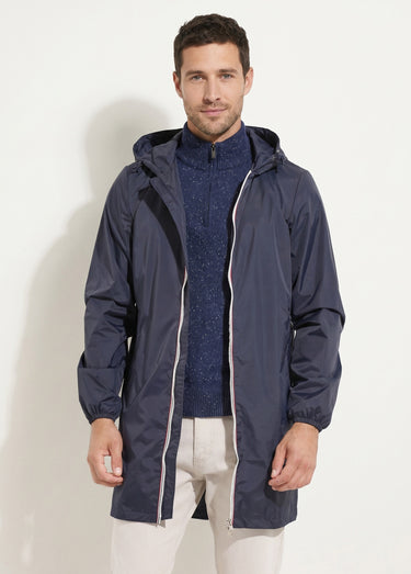 Parka longue déperlante tendance Marine