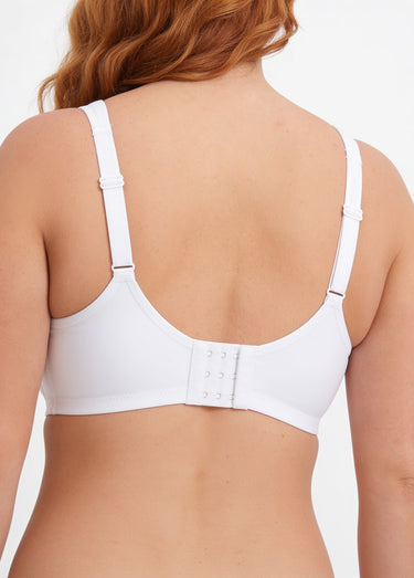 Soutien-gorge sans armatures brodé Blanc