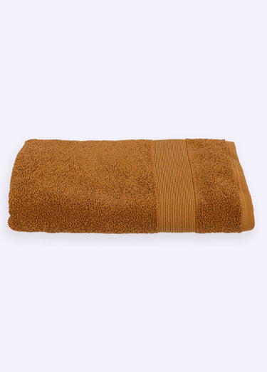 Drap de bain épais pur coton 100x150cm Cannelle