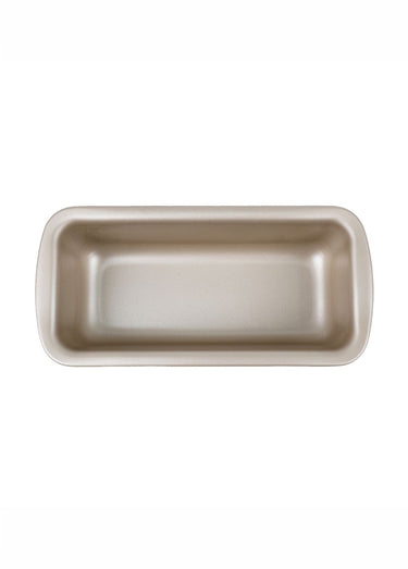 Moule à cake en aluminium, long. 25cm Champagne / Terracotta