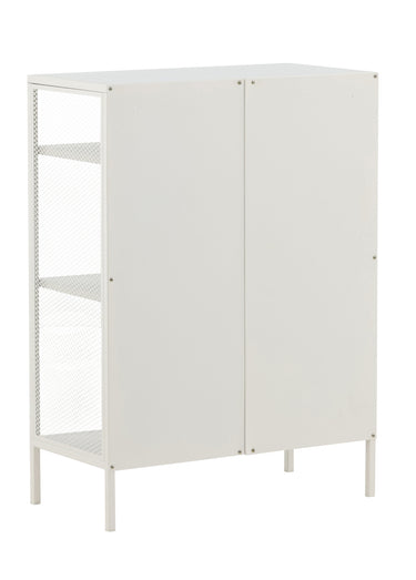 Bibliothèque ouverte, cotés grillagés Blanc
