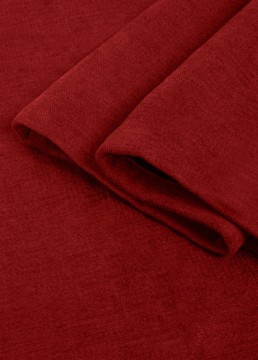 Rideau thermique occultant tissage jacquard finition oeillets Rouge