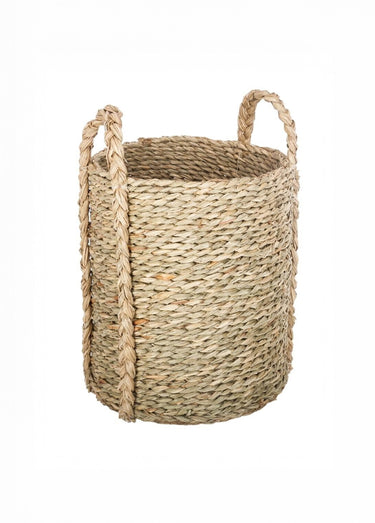Set de 3 paniers ronds, roseau tressé Rond