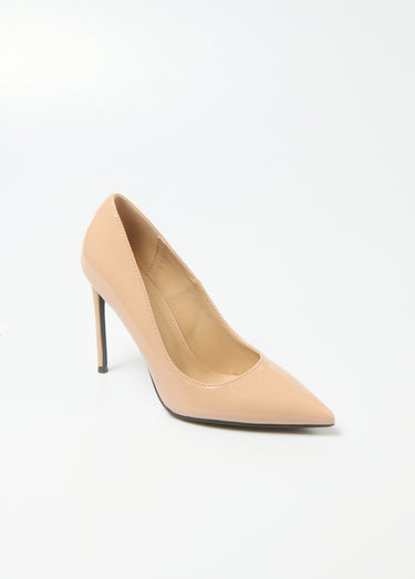 Escarpins stiletto vernis talon aiguille Vernis Beige