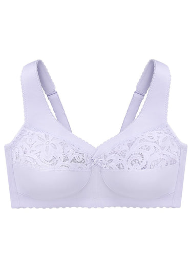 Soutien-gorge MagicLift Grand Maintien Coton Sans Armatures Spécial Grandes Tailles n°1001 Lilas