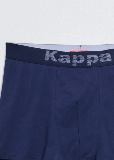 Boxer uni monochrome en pur coton Bleu