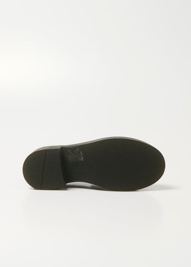 Mocassins semelle épaisse patte fantaisie Vernis Noir