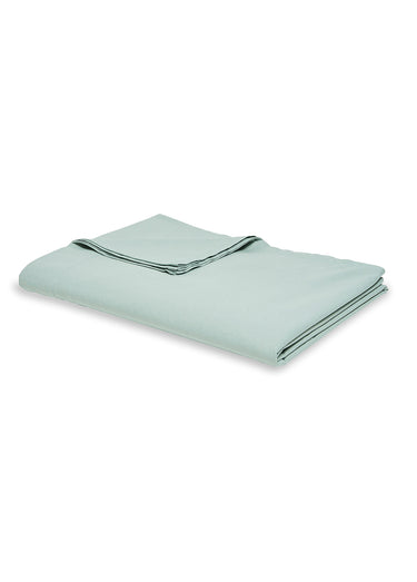 Drap plat coton uni Celadon