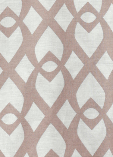 Parure de lit 3 pièces percale avec housse de couette, indira Imprime/Rose