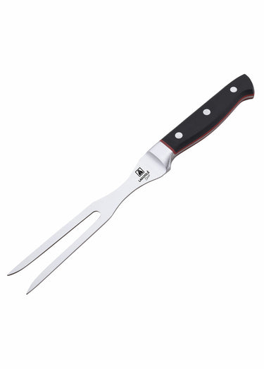 Fourchette à viande 30,5cm acier Market Noir/Rouge