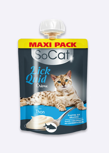 Gourde friandise liquide chat maxi pack, Thon